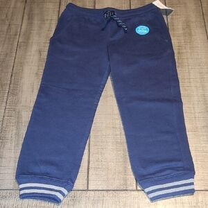 NWT Carter's Dark Blue Kids Joggers with Striped Cuffs